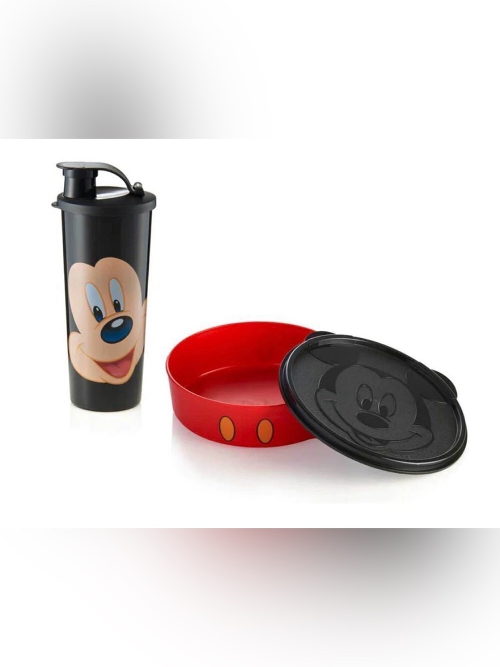 Brand new Tupperware Disney Mickey Mouse eat and drink set